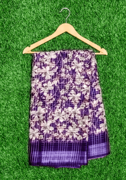 Lenin Saree with Silver Zari