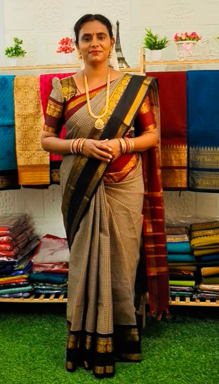 Kanchi Cotton Saree